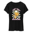 thumbnail image 1 of Garfield - Garfield Flowers Keep Growing - Ladies Short Sleeve Graphic T-Shirt, 1 of 5