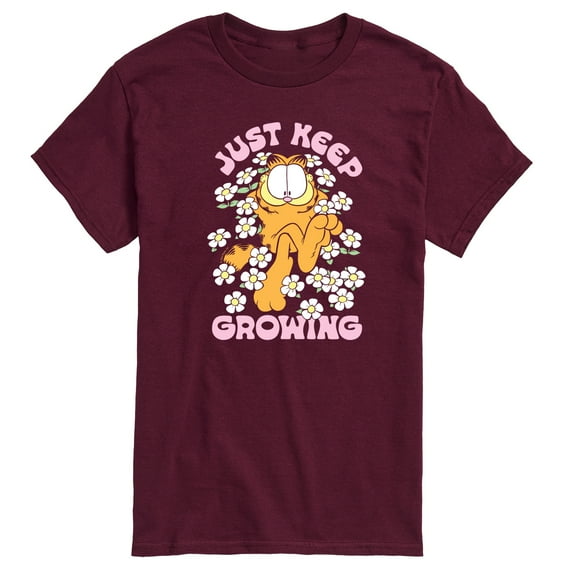 Garfield - Garfield Flowers Keep Growing - Men's Short Sleeve Graphic T-Shirt
