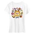thumbnail image 1 of Garfield - Garfield Hearts Food - Women's Short Sleeve Graphic T-Shirt, 1 of 5