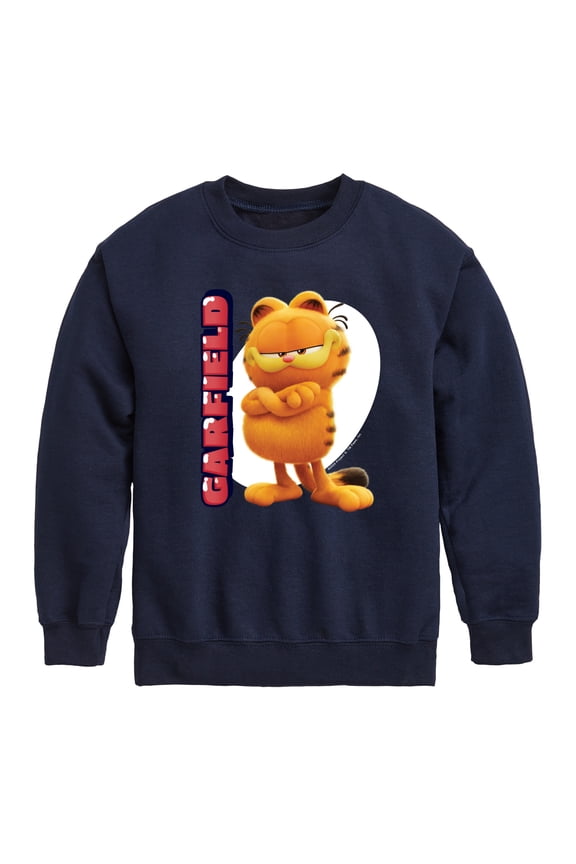 - Garfield Movie Vertical - Toddler & Youth Crewneck Fleece Sweatshirt