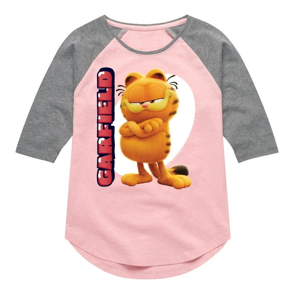 Garfield - Garfield Movie Vertical - Toddler & Youth Girls Raglan Graphic T-Shirt