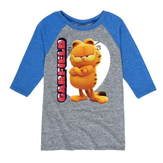 Garfield - Garfield Movie Vertical - Toddler & Youth Raglan Graphic T-Shirt