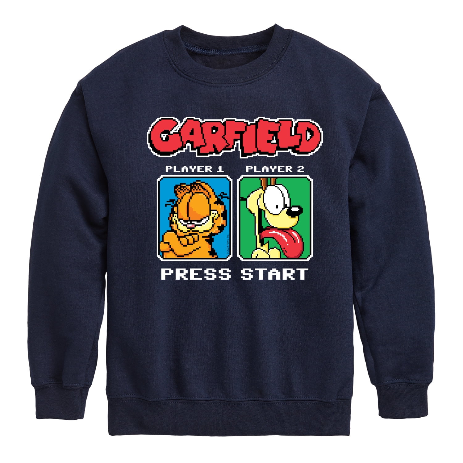 Naked Golf Garfield Nickelodeon スウェット 黒 HYBRID APPAREL Garfield Sunglasses Crewneck Sweatshirt – Toddler