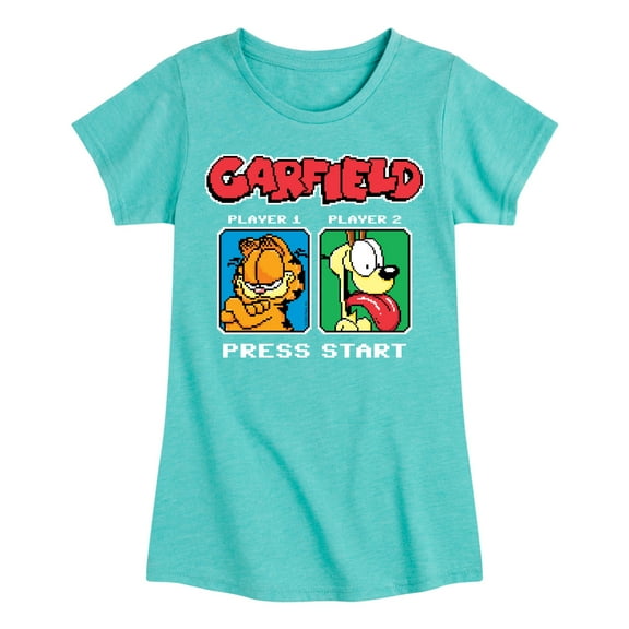 Garfield - Garfield Odie Game On - Toddler & Youth Girls Short Sleeve Graphic T-Shirt