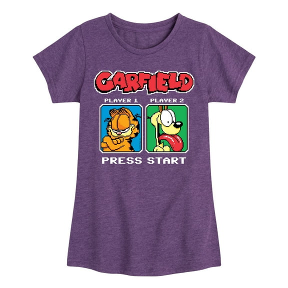 Garfield - Garfield Odie Game On - Toddler & Youth Girls Short Sleeve Graphic T-Shirt