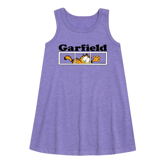 Garfield - Garfield Panel Logo - Toddler & Youth Girls A-line Dress