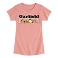 thumbnail image 1 of Garfield - Garfield Panel - Toddler & Youth Girls Short Sleeve Graphic T-Shirt, 1 of 1