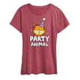 thumbnail image 1 of Garfield - Garfield Party Animal - Women's Short Sleeve Graphic T-Shirt, 1 of 5