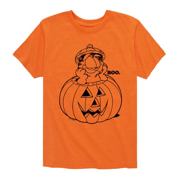 Garfield - Garfield Pumpkin Art - Toddler And Youth Short Sleeve Graphic T-Shirt
