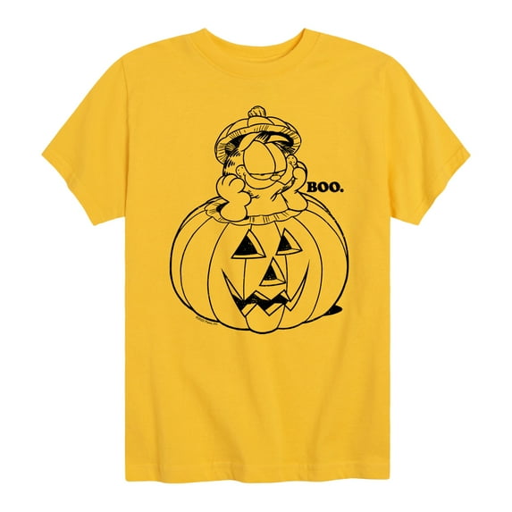 Garfield - Garfield Pumpkin Art - Toddler And Youth Short Sleeve Graphic T-Shirt