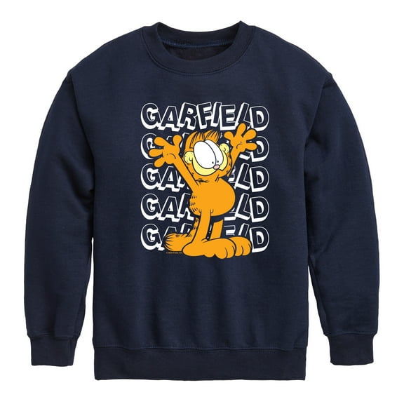 Garfield - Garfield Repeated - Toddler & Youth Crewneck Fleece Sweatshirt