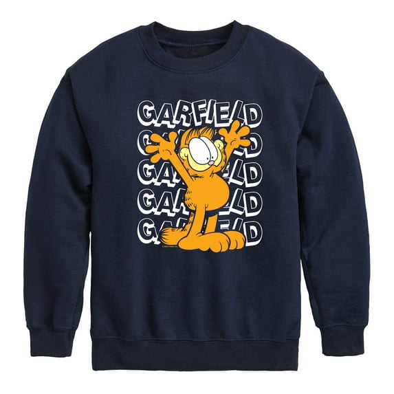 Garfield - Garfield Repeated - Toddler & Youth Crewneck Fleece Sweatshirt