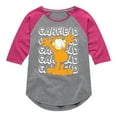 thumbnail image 1 of Garfield - Garfield Repeated - Toddler & Youth Girls Raglan Graphic T-Shirt, 1 of 5