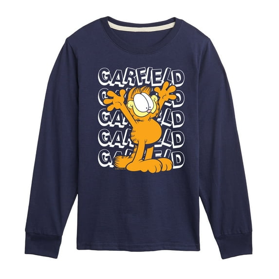 Garfield - Garfield Repeated - Toddler & Youth Long Sleeve Graphic T-Shirt