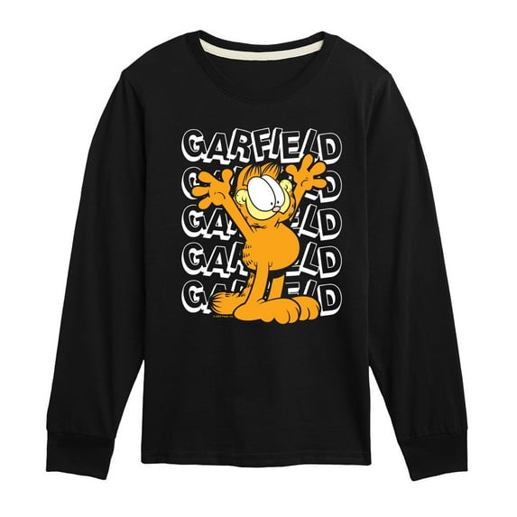 Garfield - Garfield Repeated - Toddler & Youth Long Sleeve Graphic T-Shirt