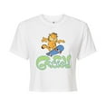thumbnail image 1 of Garfield - Garfield Skater Logo - Juniors Cropped Cotton Blend T-Shirt, 1 of 1