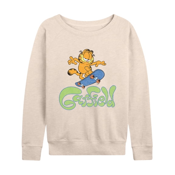 Garfield - Garfield Skater Logo - Women's Lightweight French Terry Long Sleeve Shirt