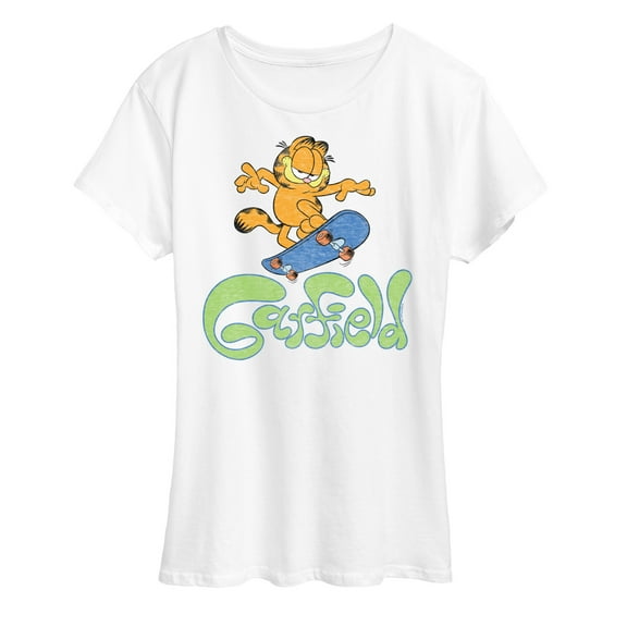 Garfield - Garfield Skater Logo - Women's Short Sleeve Graphic T-Shirt