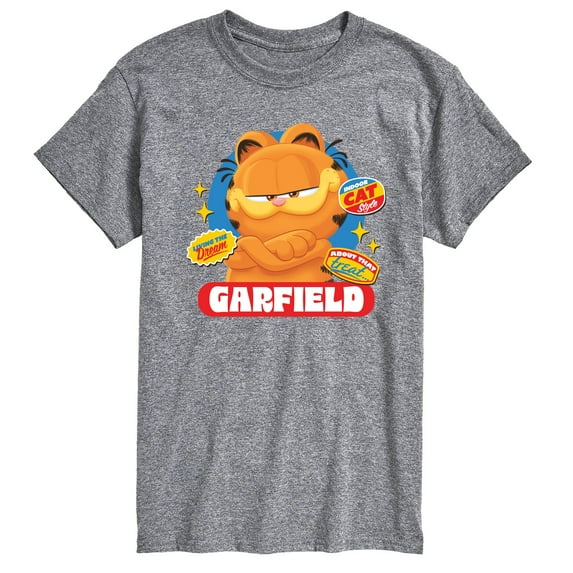 Garfield - Garfield Stickers - Adult Short Sleeve Tee