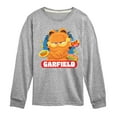 thumbnail image 1 of Garfield - Garfield Stickers - Toddler & Youth Long Sleeve Graphic T-Shirt, 1 of 5