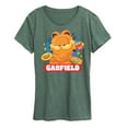thumbnail image 1 of Garfield  - Garfield Stickers - Women's Short Sleeve Graphic T-Shirt, 1 of 1