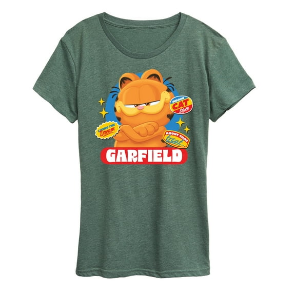 Garfield - Garfield Stickers - Women's Short Sleeve Graphic T-Shirt