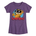 thumbnail image 1 of Garfield - Garfield Sunglasses - Toddler & Youth Girls Short Sleeve Graphic T-Shirt, 1 of 5