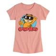thumbnail image 1 of Garfield - Garfield Sunglasses - Toddler & Youth Girls Short Sleeve Graphic T-Shirt, 1 of 5