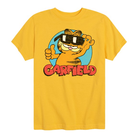 Garfield - Thumbs Up with Sunglasses Boys' Short Sleeve Graphic T-Shirt