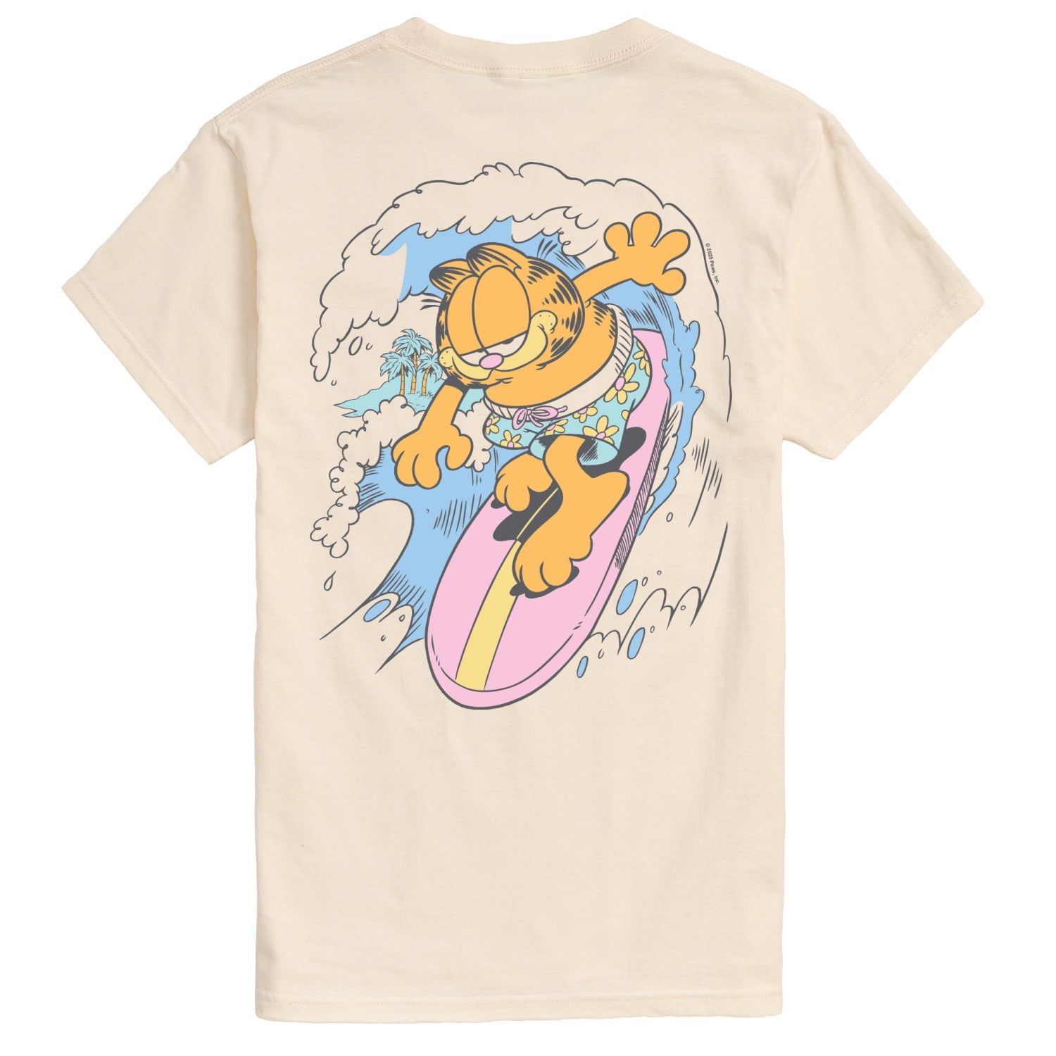 Garfield - Garfield Surfing - Men's Short Sleeve Graphic T-Shirt