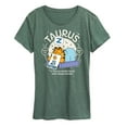 thumbnail image 1 of Garfield - Garfield Taurus Astrology - Womens Short Sleeve Graphic T-Shirt, 1 of 4