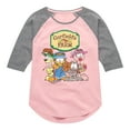 thumbnail image 1 of Garfield - Garfields Farm Group - Toddler & Youth Girls Raglan Graphic T-Shirt, 1 of 4
