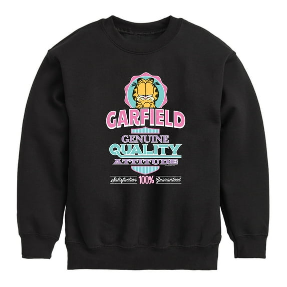 Garfield - Genuine Attitude - Toddler And Youth Crewneck Fleece Sweatshirt