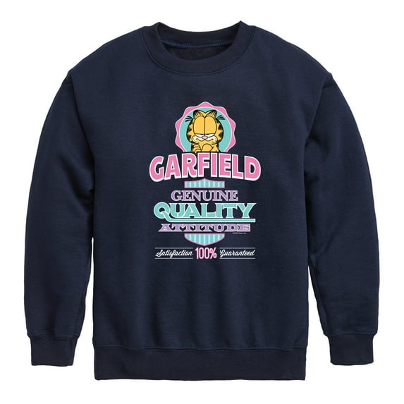 Garfield - Genuine Attitude - Toddler And Youth Crewneck Fleece Sweatshirt