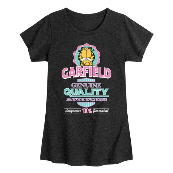 Garfield - Genuine Attitude - Toddler And Youth Girls Short Sleeve Graphic T-Shirt
