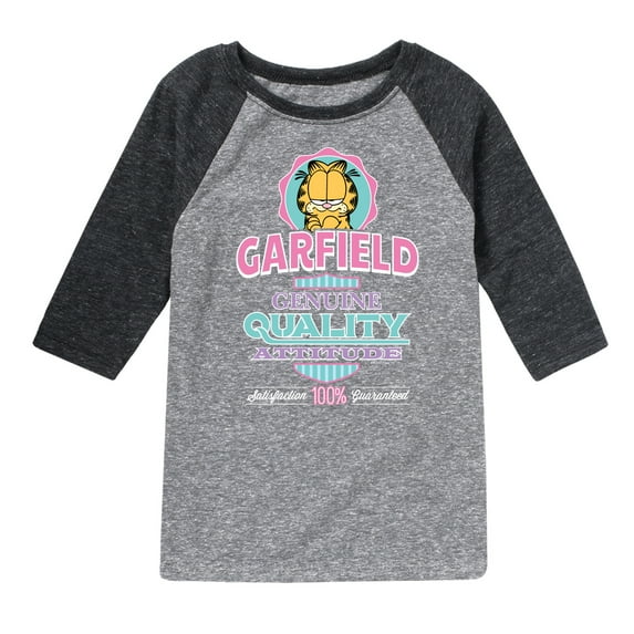 Garfield - Genuine Attitude - Toddler And Youth Raglan Graphic T-Shirt