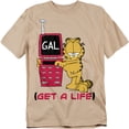 thumbnail image 1 of Garfield T-Shirt Get A Life Unisex Graphic Tee For Men & Women, 1 of 7