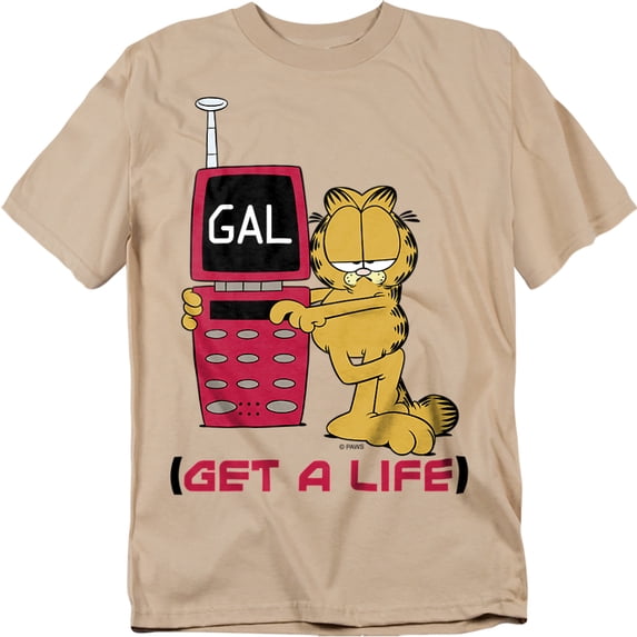Garfield T-Shirt Get A Life Unisex Graphic Tee For Men & Women