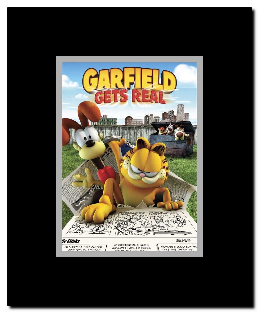 Garfield Gets Real Framed Movie Poster