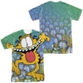 thumbnail image 1 of Garfield Goofy Face Unisex Adult Sublimated Costume T Shirt (Front/Back), 2X-Large Multicolor, 1 of 2