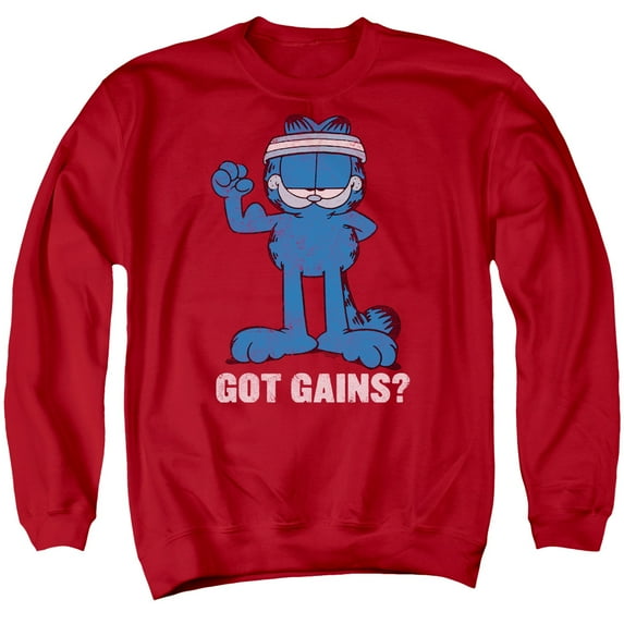 Garfield - Got Gains - Crewneck Sweatshirt - Large