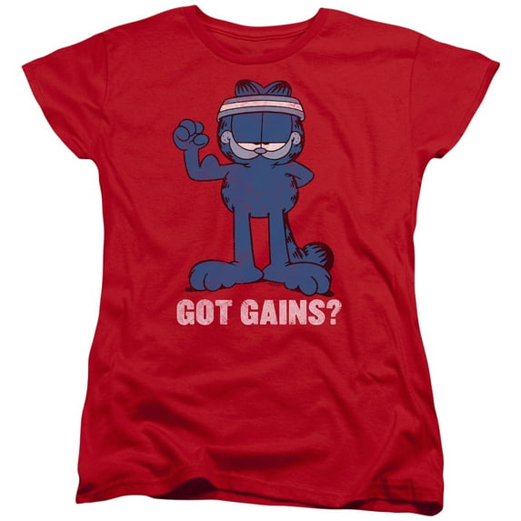 Garfield - Got Gains - Women's Short Sleeve Shirt - Medium