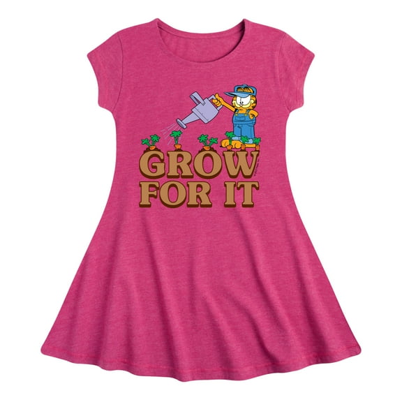 Garfield - Grow For It - Toddler & Youth Girls Fit & Flare Dress