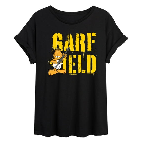 Garfield - Grunge - Juniors Ideal Flowy Muscle T-Shirt
