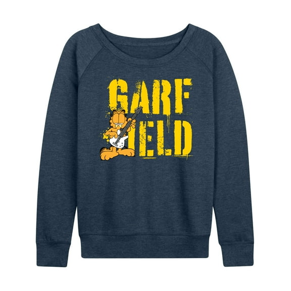 Garfield - Grunge - Women's Lightweight French Terry Long Sleeve Shirt