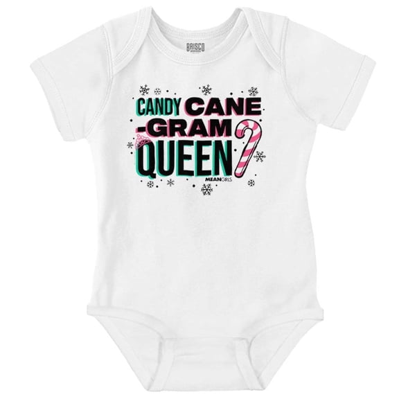 Mean Girls Xmas Candy Cane Queen Bodysuit Jumper Girls Infant Baby Brisco Brands 24M