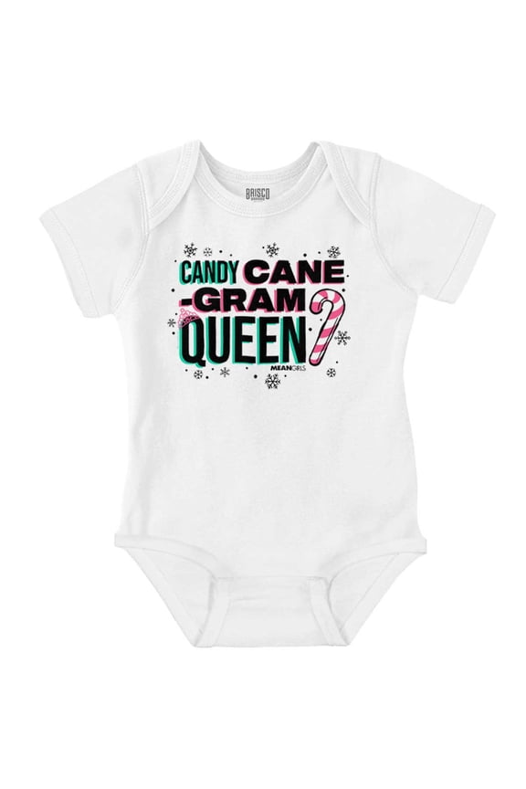 Xmas Candy Cane Queen Bodysuit Jumper Girls Infant Baby Brisco Brands NB