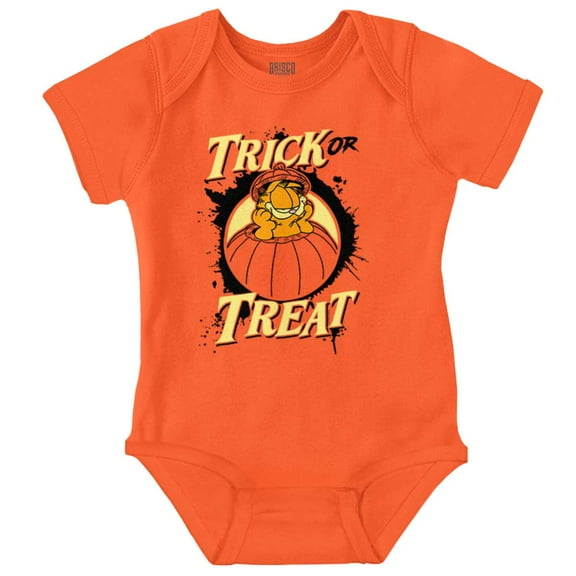 Garfield Halloween Trick or Treat Baby Romper Boys or Girls