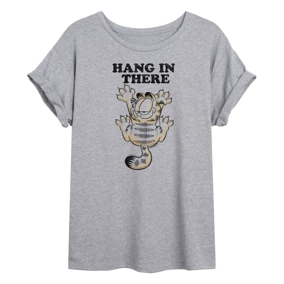 Garfield - Hang In There - Juniors Ideal Flowy Muscle T-Shirt