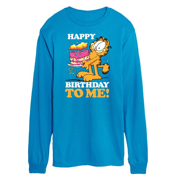Garfield - Happy Birthday To Me - Men's Long Sleeve T-Shirt
